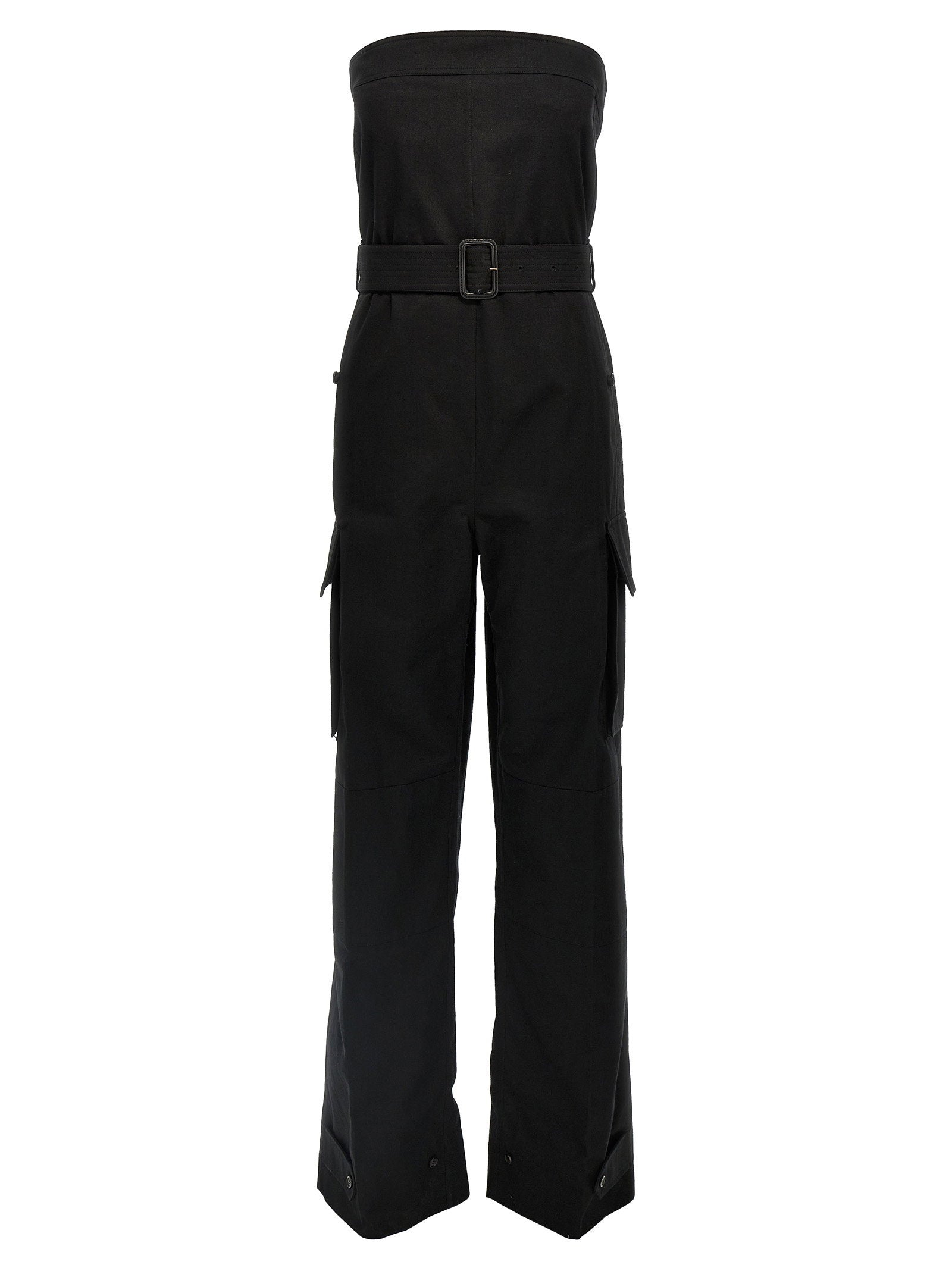 Saint Laurent Cassandre Bustier Jumpsuit – 100% cotton
