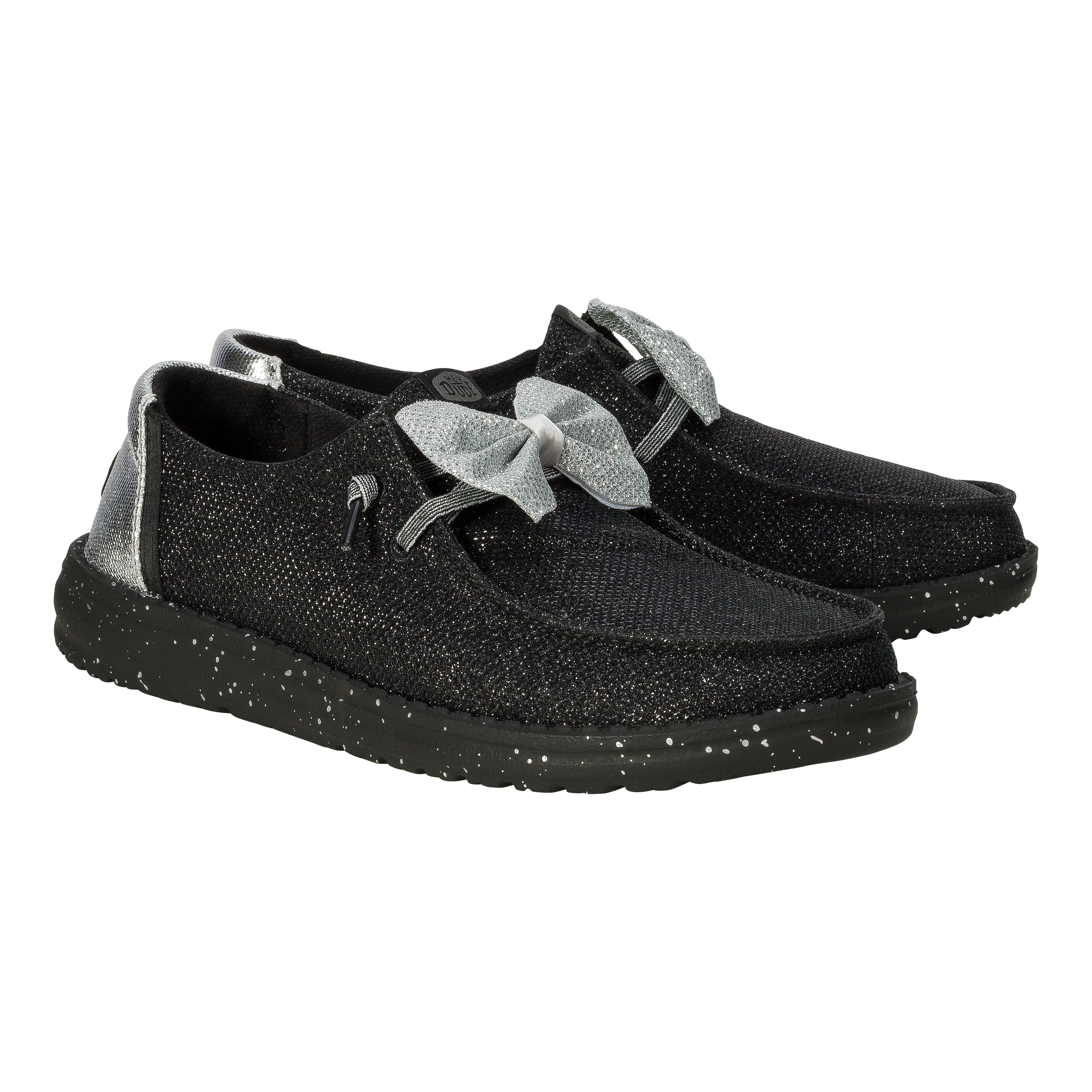 HEYDUDE shoes Wendy Sparkle Bow - Black/Silver - view 2