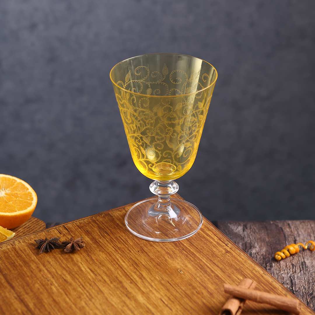 Wonderchef Modena Water Glass Yellow 350 ml (Set of 6) - view 9