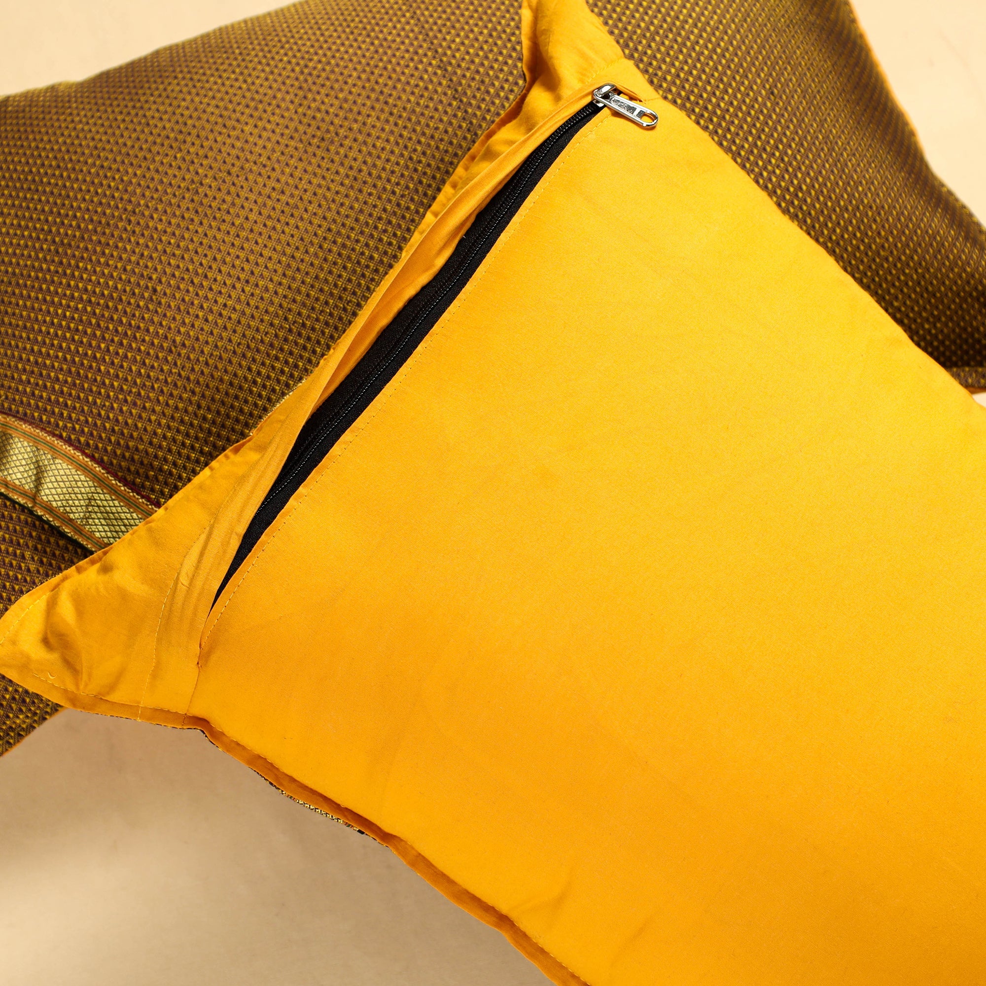 NOORI BAZAR Brown - Khun Weave Cotton Pillow Covers (Set of 2) - view 4
