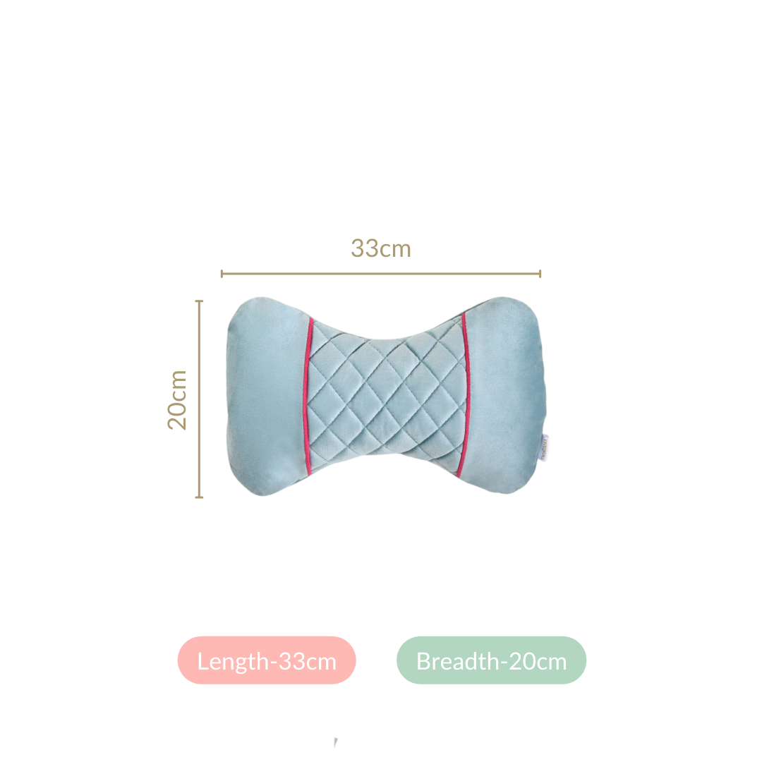 Nestasia Ergonomic Velvet Car Neck Pillows Set Of 2 - view 4