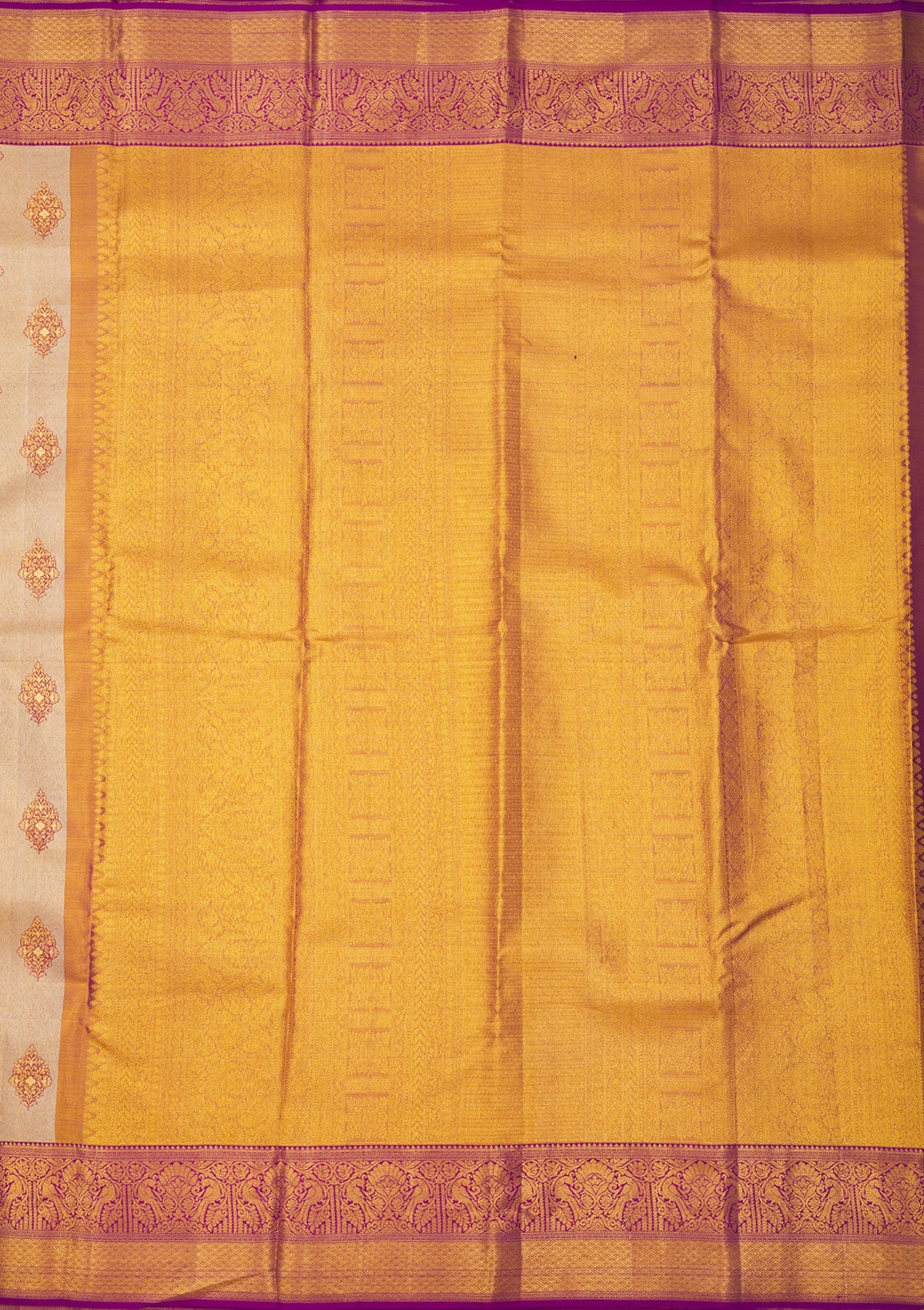 Koskii Purple Zariwork Pure Silk Saree – Women's - view 5