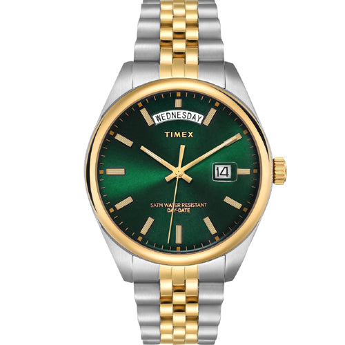 Timex Trend Green Round Dial Analog Men's Watch 41mm TWEG27102