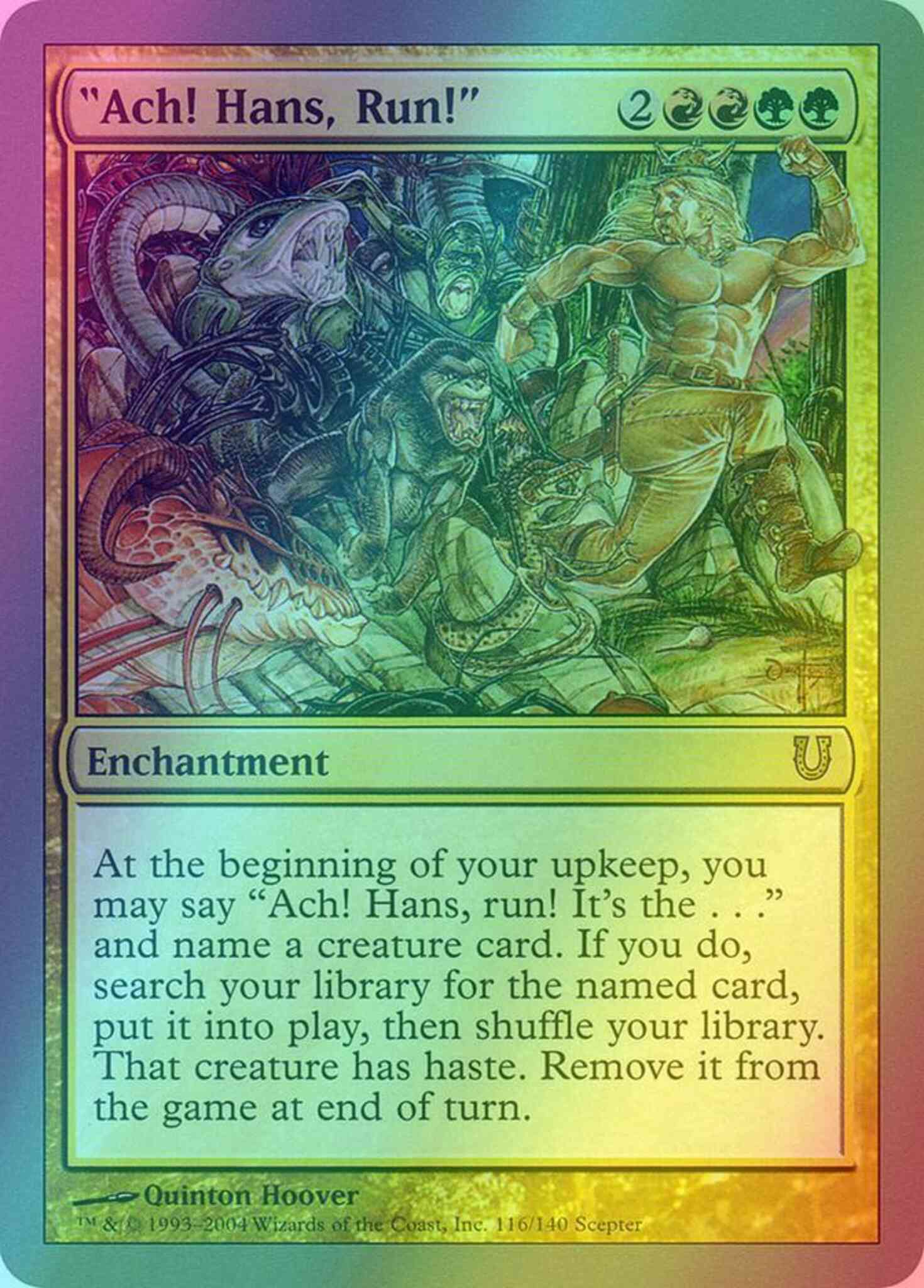 Ach hans run – Magic "Ach! Hans, Run!" [116] [Unhinged] [Foil]