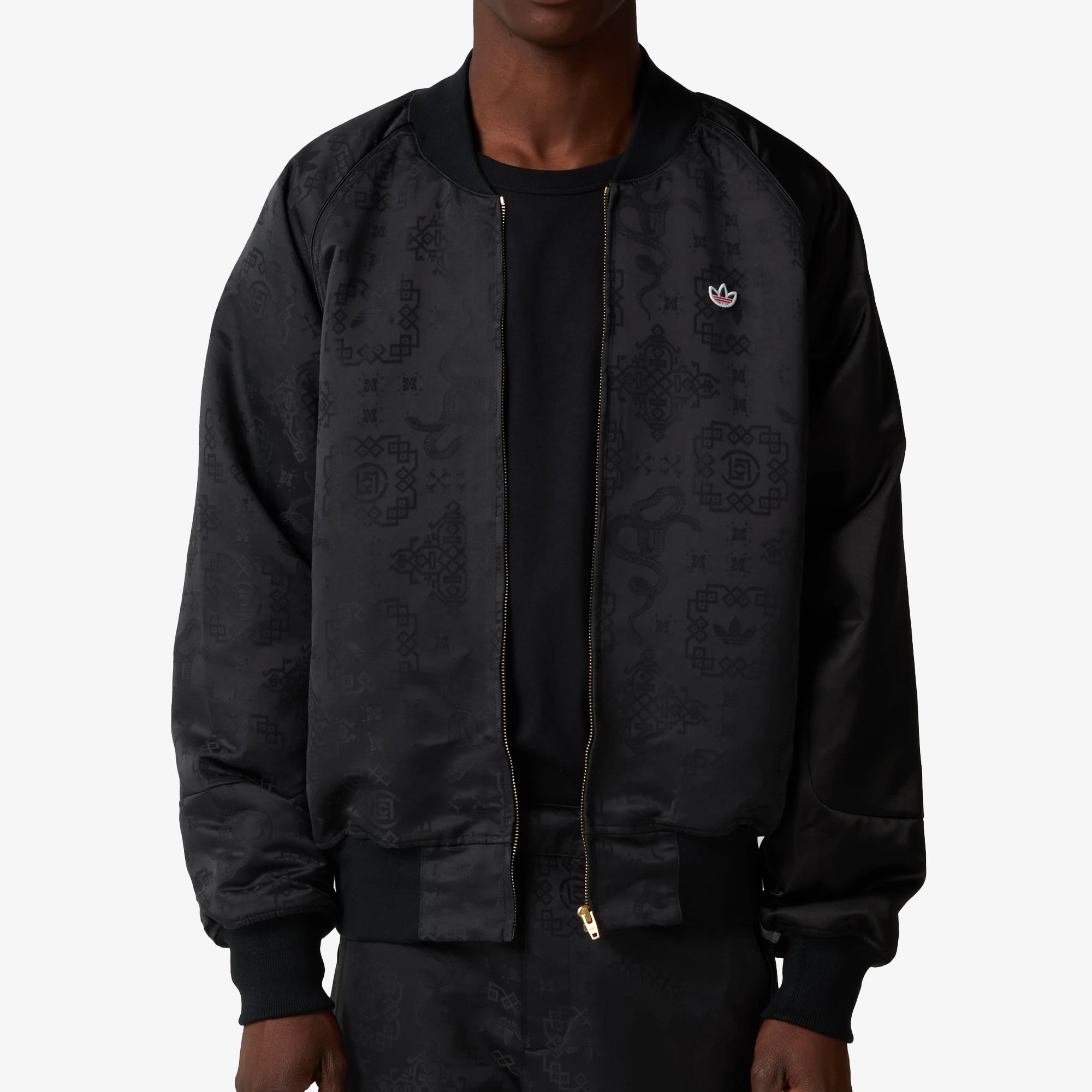 Adidas Originals | Clot Sports Jacket By Edison Chen { Black/black - view 3