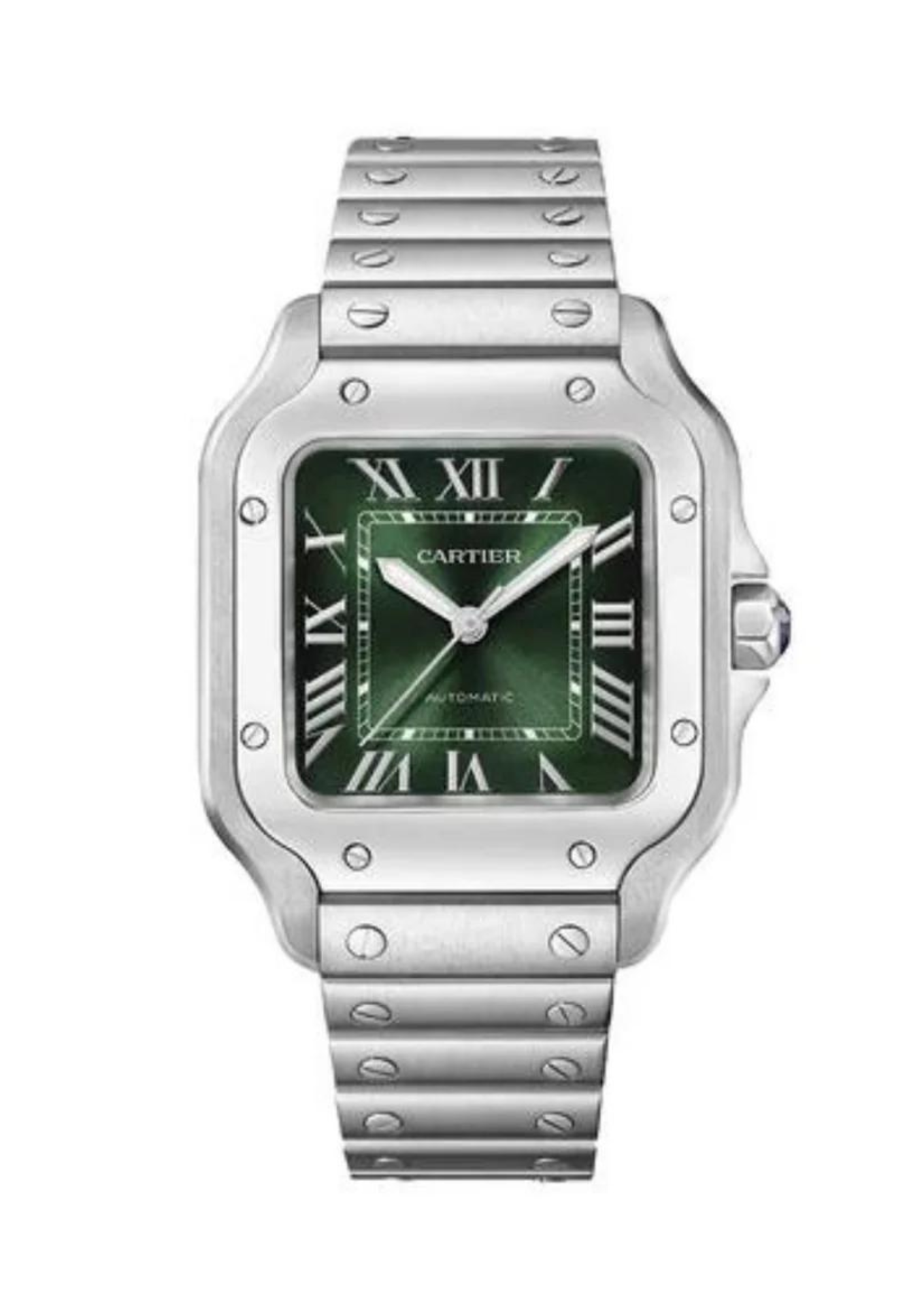 De cartier large – Cop Underdog Cartier 'SANTOS DE CARTIER, LARGE, AUTOMATIC, STEEL, INTERCHANGEABLE STEEL AND LEATHER BRACELETS'