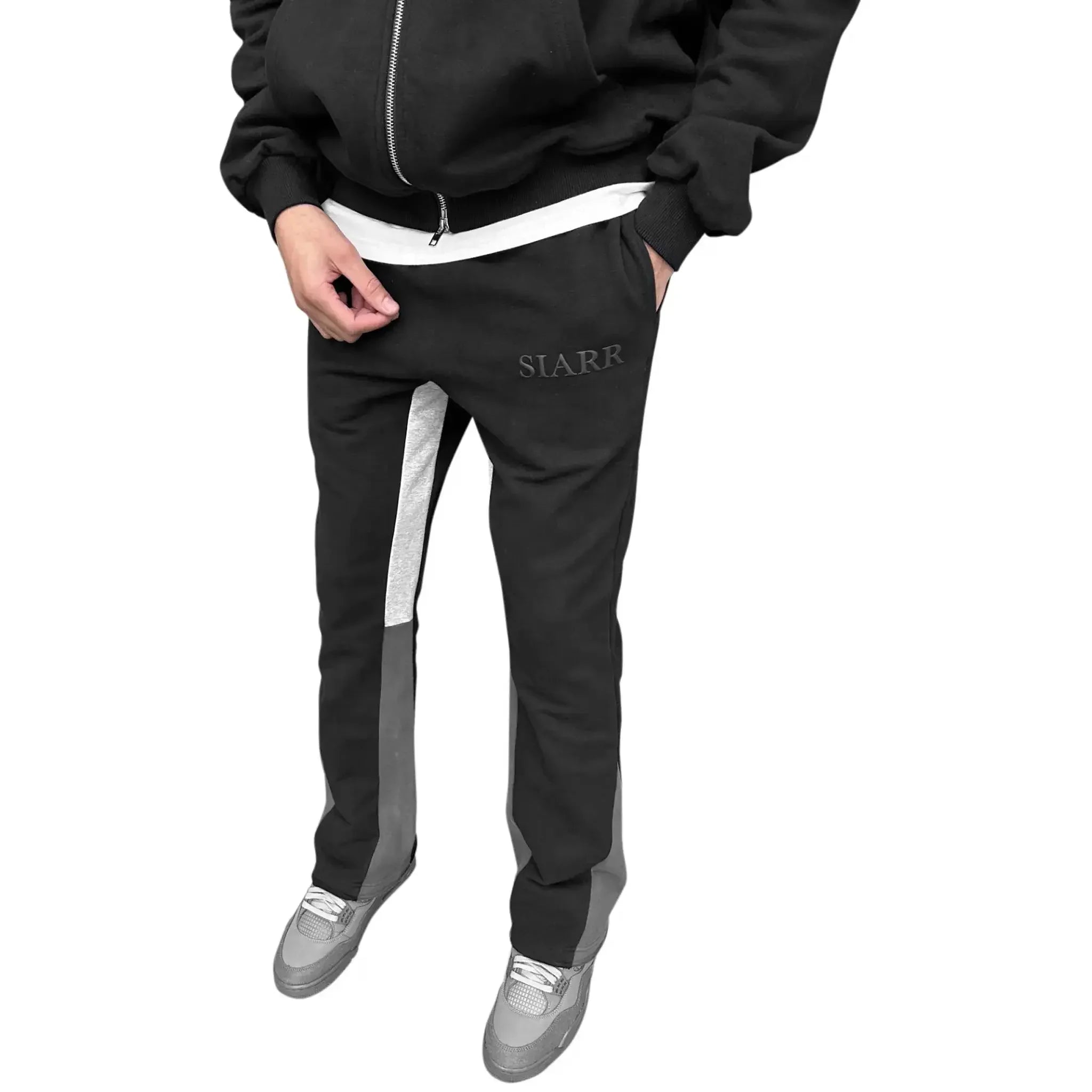 SIARR Black Flared Joggers - view 2