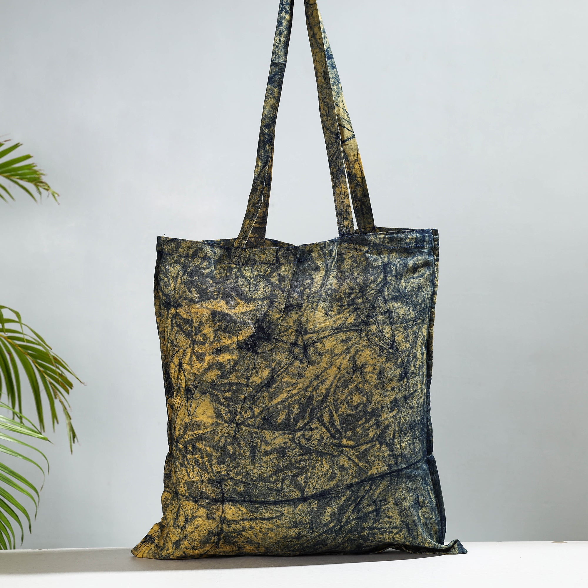 NOORI BAZAR Blue - Hand Batik Printed Cotton Jhola Bag