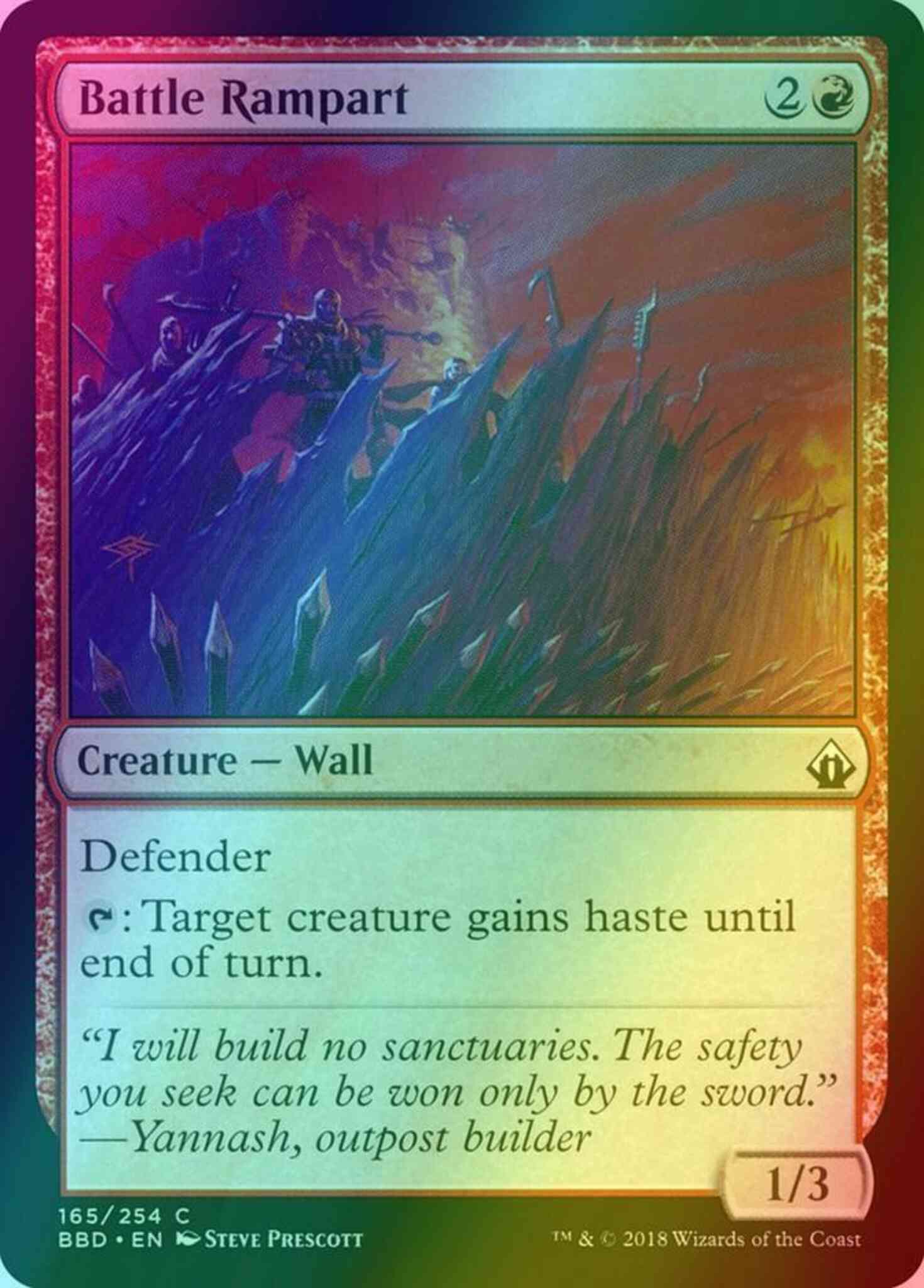 Battle rampart 165 – Magic Battle Rampart [165] [Battlebond] [Foil]