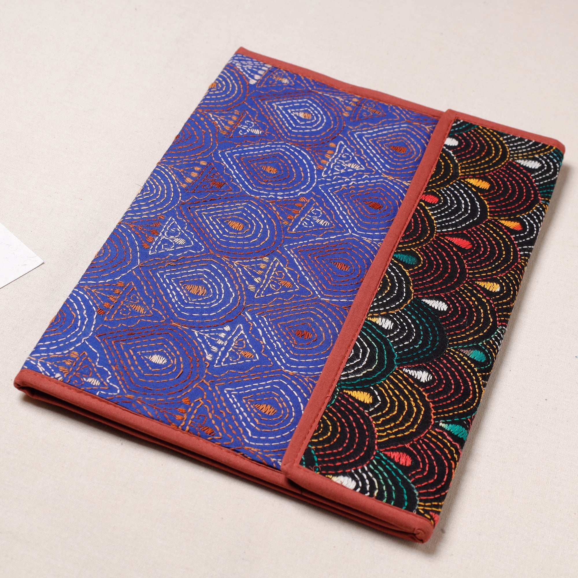 ASALKAAR Bengal Kantha Work Handcrafted File Folder - view 2
