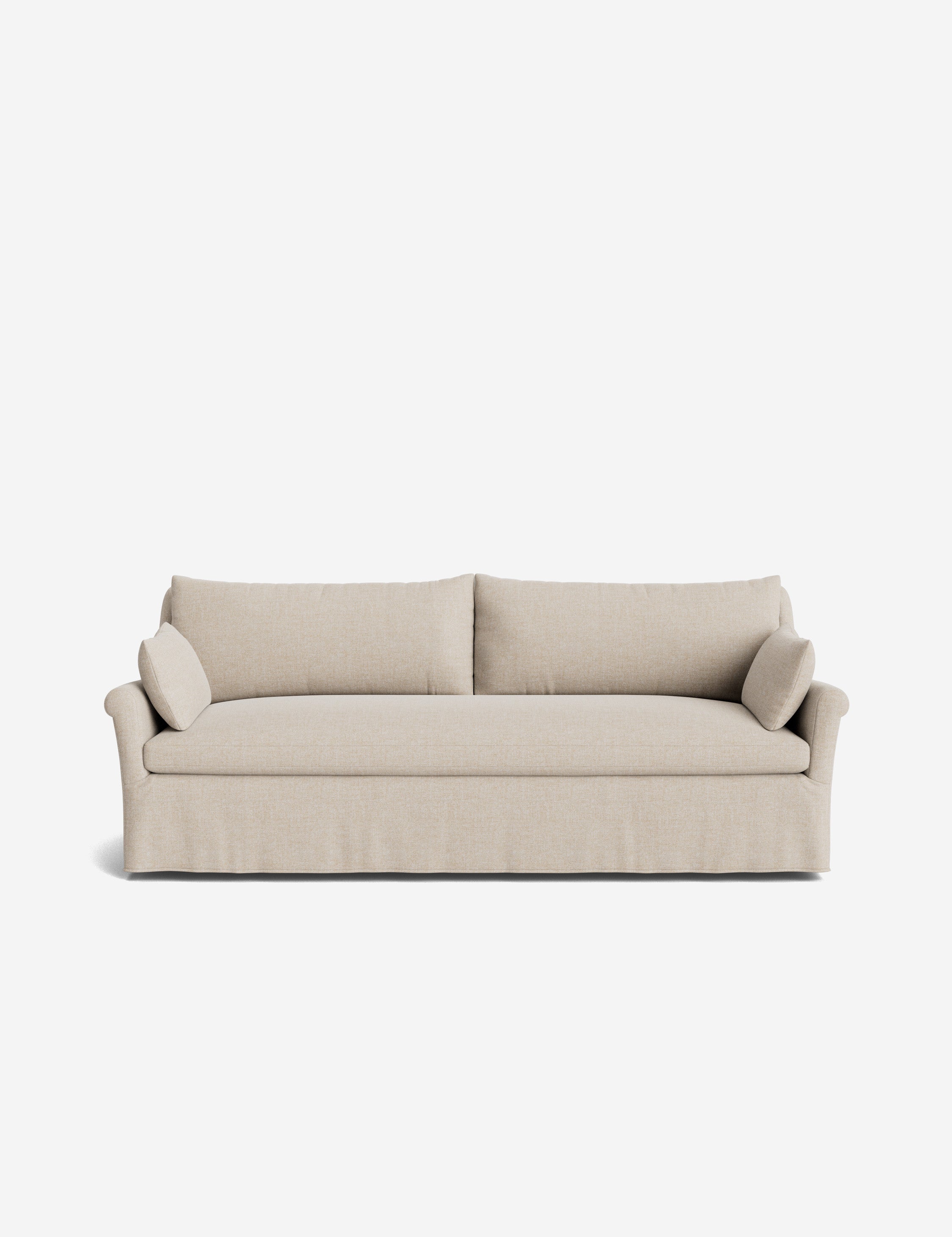 Lulu and Georgia Portola Rolled Arm Slipcover Sofa - view 62