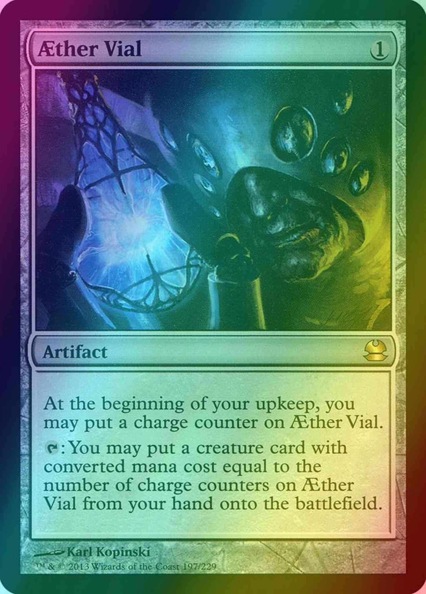 Aether vial 197 – Magic Aether Vial [197] [Modern Masters] [Foil]