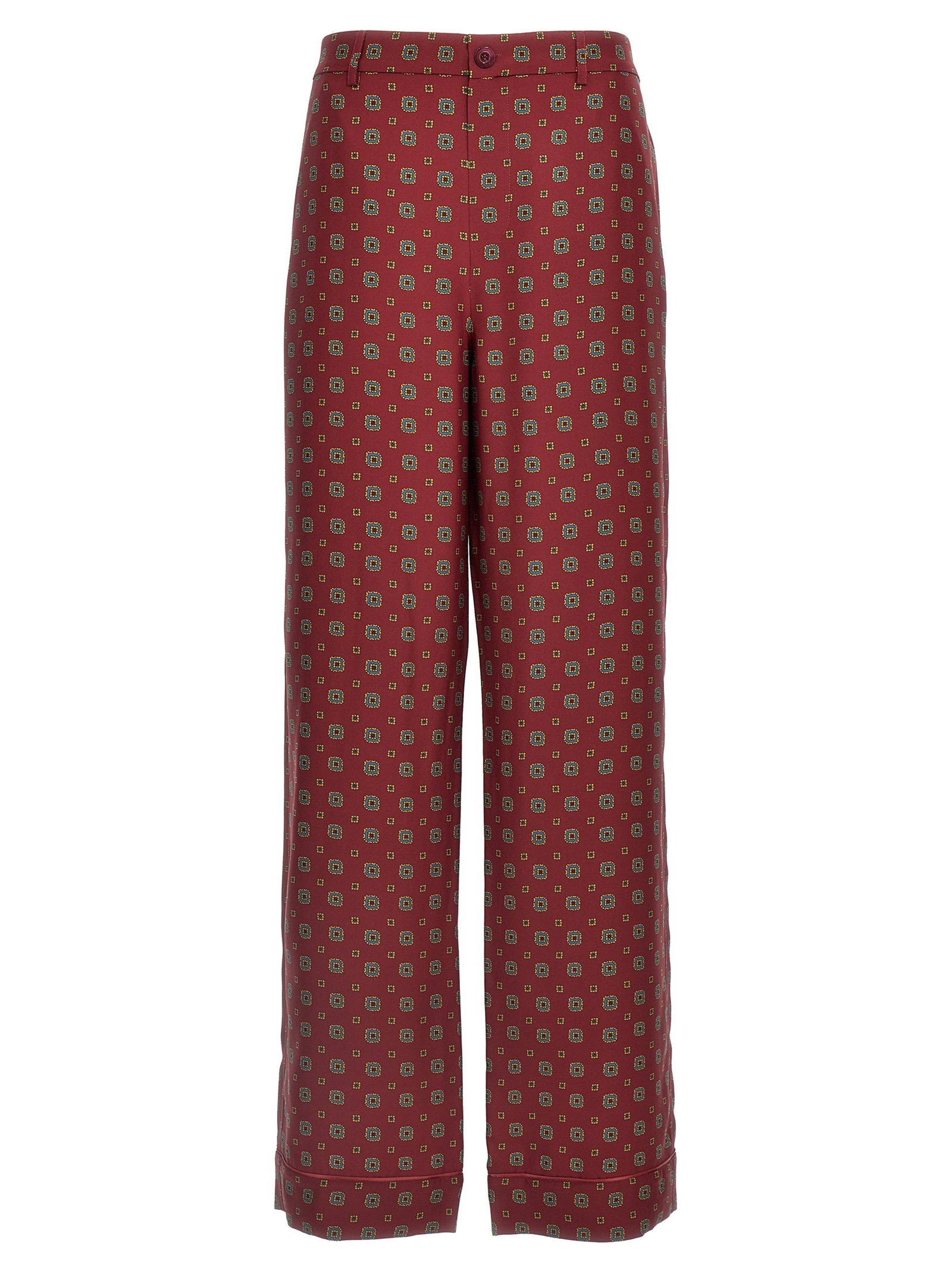 Moschino Patterned Pants – 100% silk