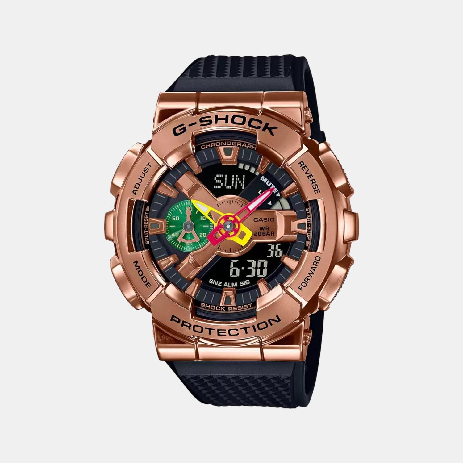 Casio G-Shock Men Quartz Gold Dial Analog-Digital Resin Watch G1170