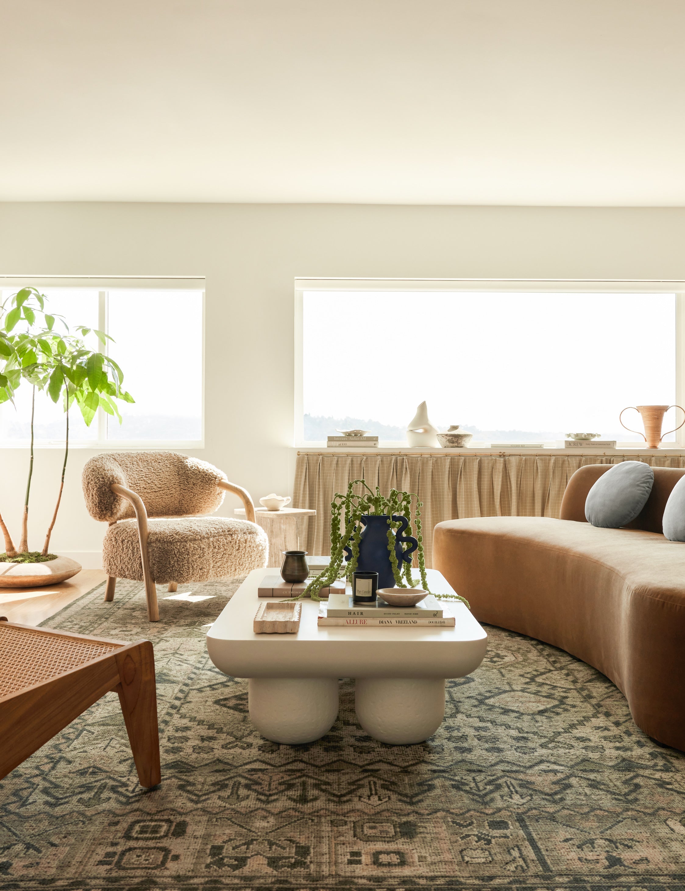 Lulu and Georgia Clouded Rectangle Coffee Table by Sarah Sherman Samuel - view 2