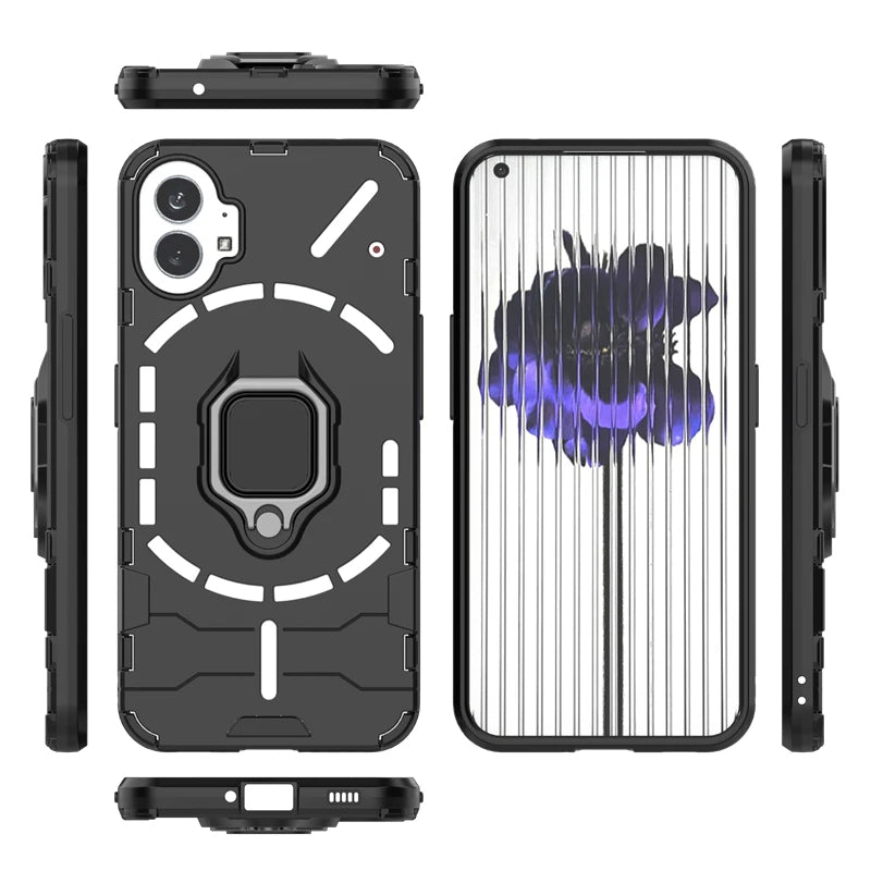 Million Cases Shock Lock Armor Magnetic Ring Holder Case - Nothing - view 2
