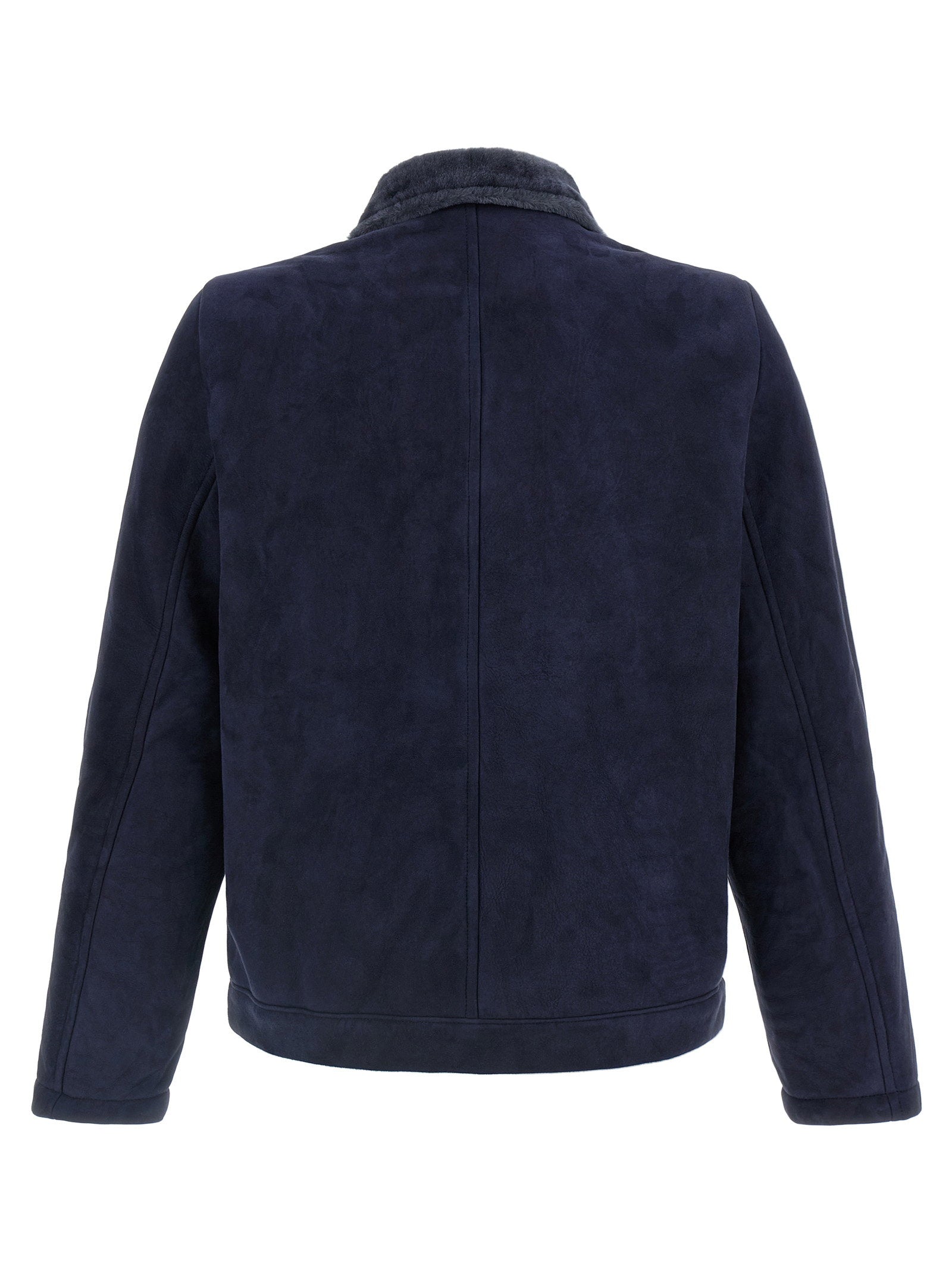 Giorgio Brato Shearling Neck Overshirt - view 2