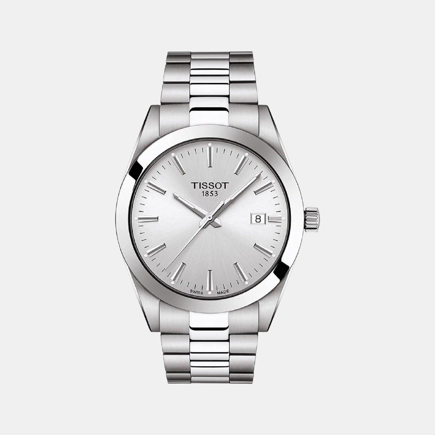 Tissot Gentleman Men Analog Stainless Steel Watch T1274101103100