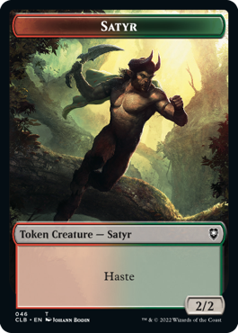 Magic Beast Token (38) // Satyr Token (46) [Commander Legends: Battle for Baldur's Gate: Tokens] [Non-Foil] - view 2