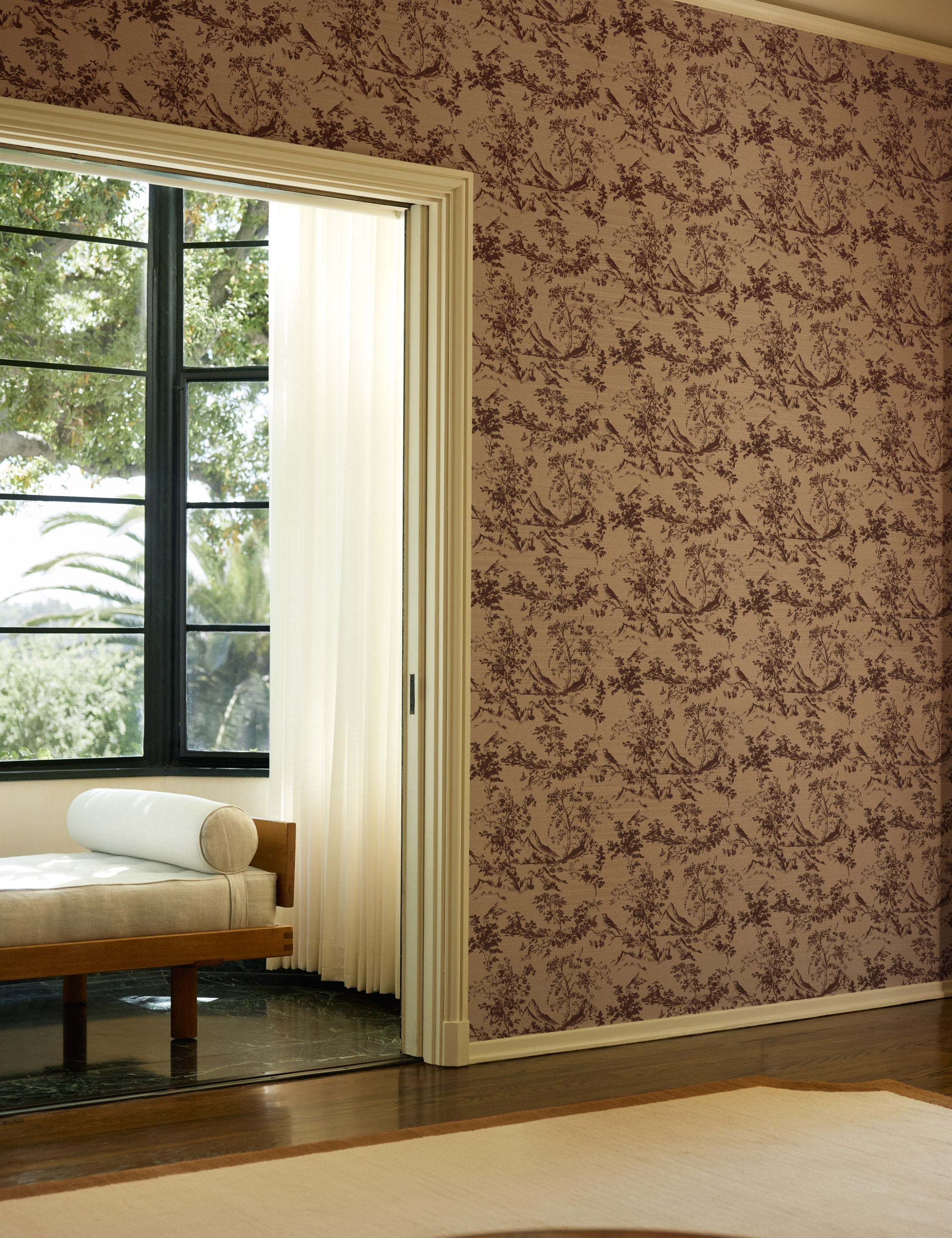 Lulu and Georgia Dors Grasscloth Wallpaper by Jake Arnold - view 4