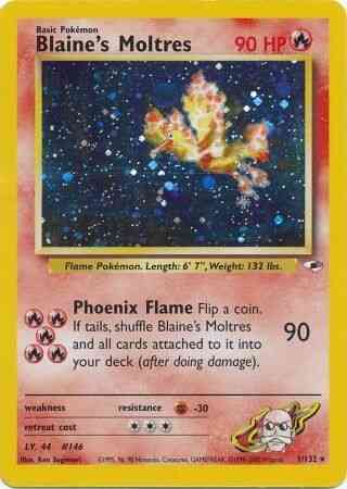 Unlimited gym1u-1 holo – Pokémon Blaine's Moltres - 1/132 - Rare - Unlimited [gym1U-1] [Holo]