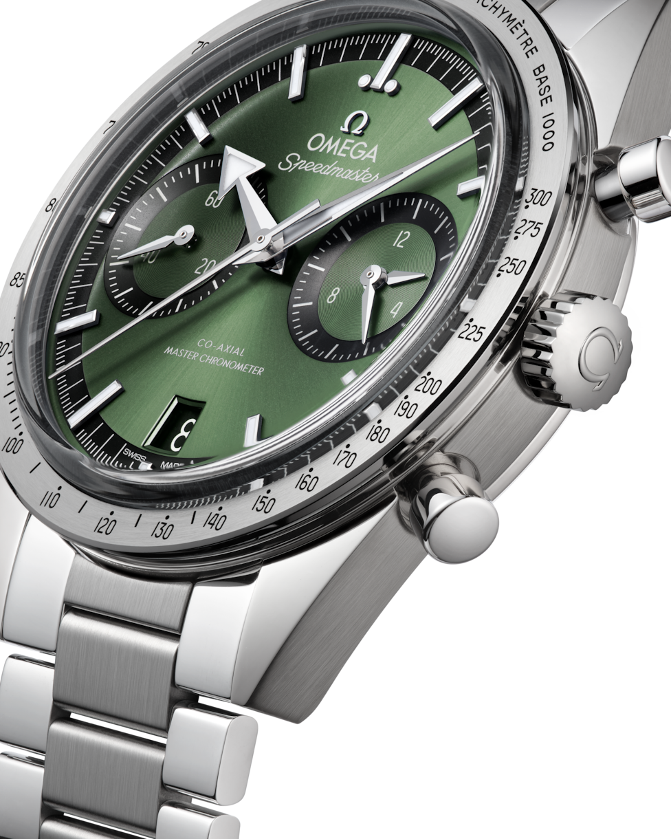 Omega Speedmaster 57 Co Axial Master Chronograph Green Dial Men's Watch - view 2
