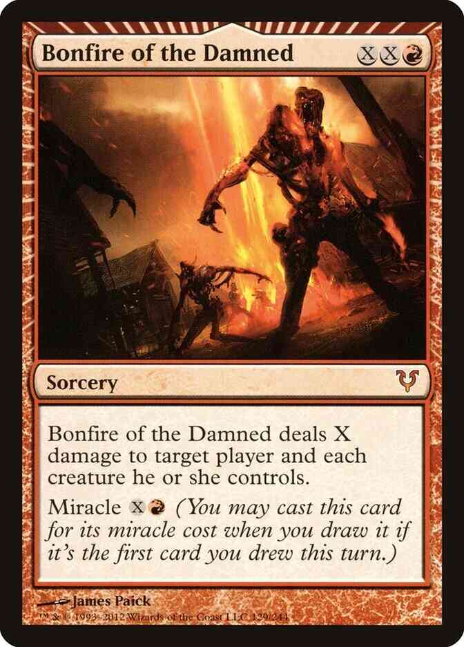 Damned 129 avacyn – Magic Bonfire of the Damned [129] [Avacyn Restored] [Non-Foil]