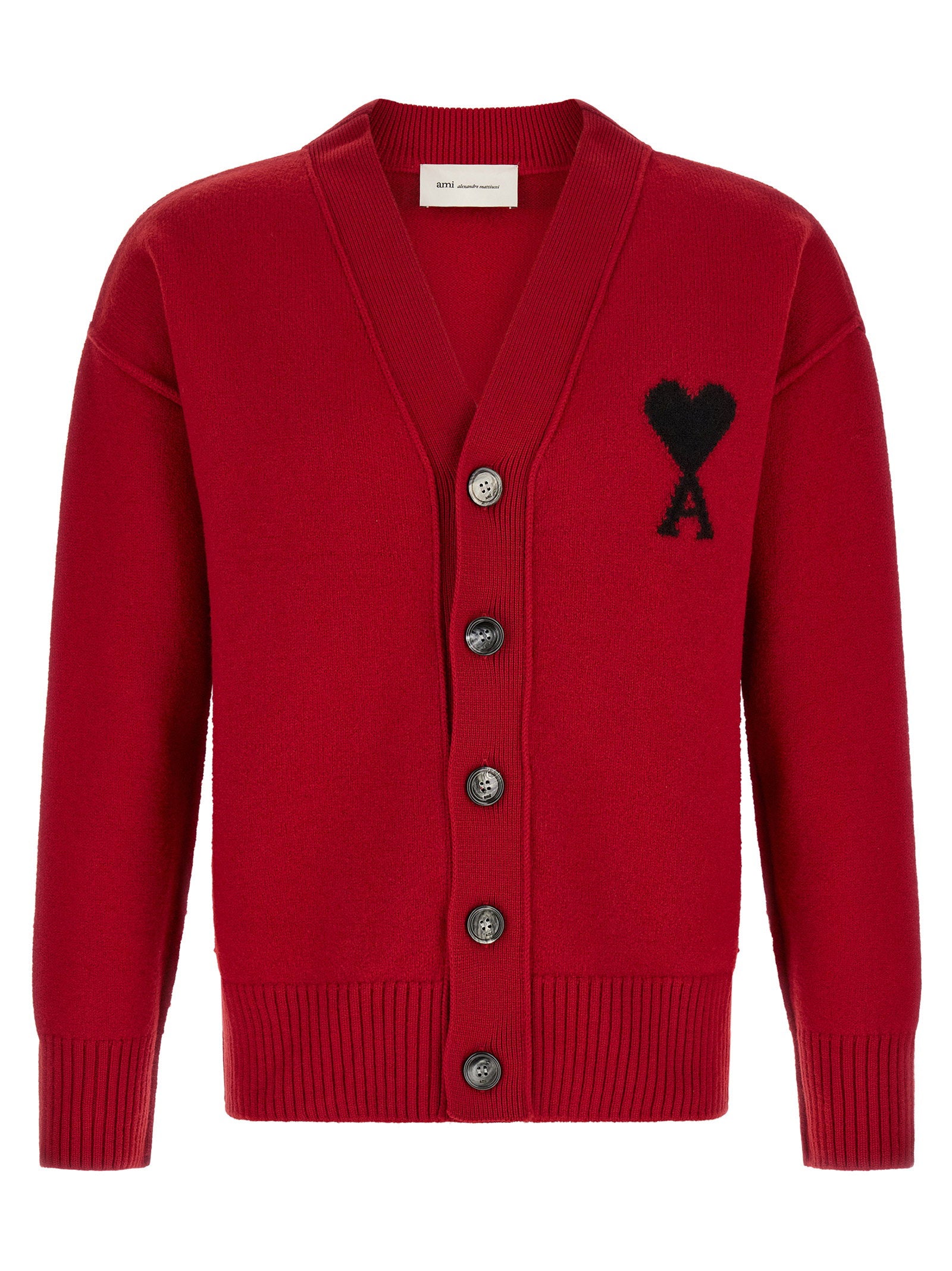 Ami Paris Ami De Coeur Cardigan – 100% wool