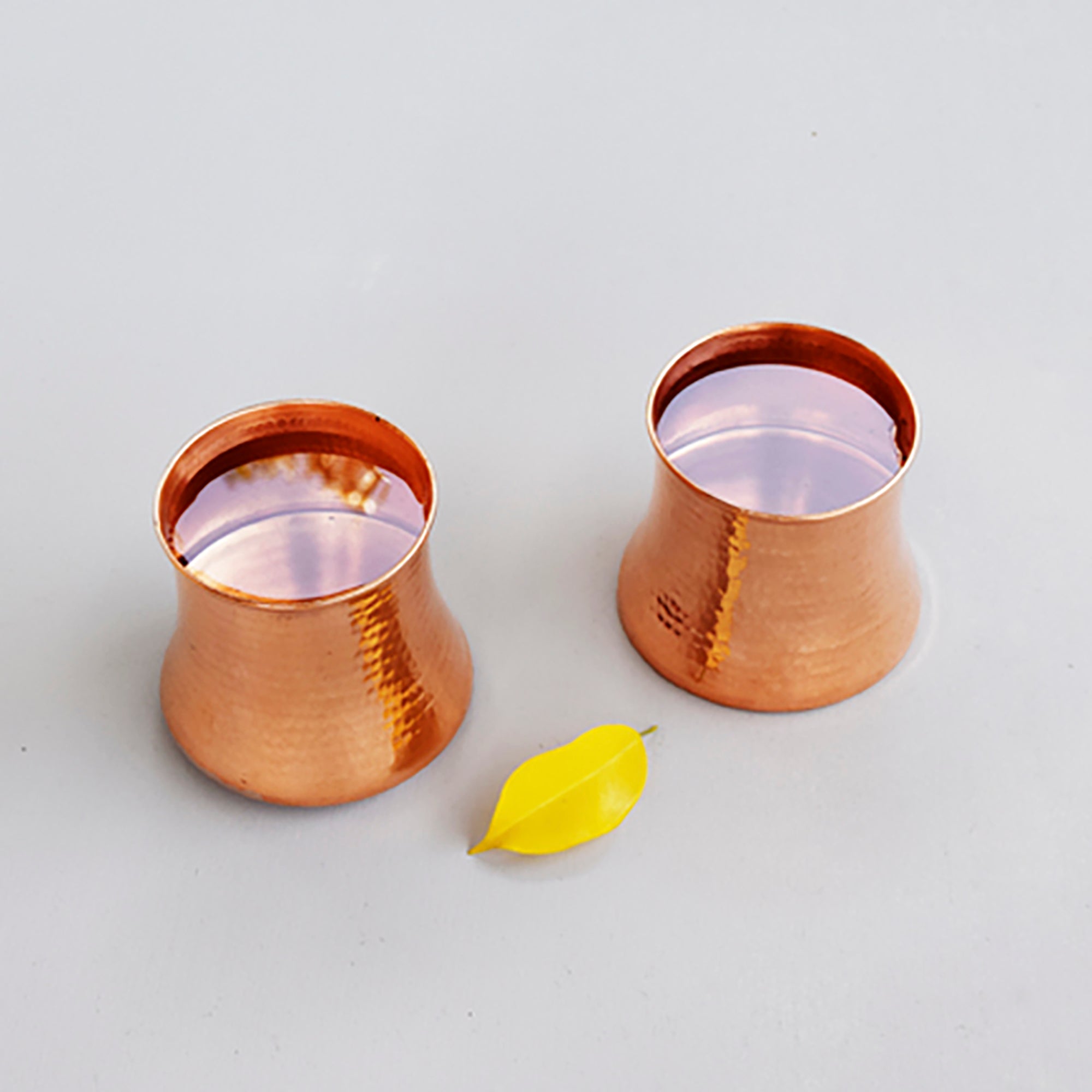 STUDIO COPPRE Brown - Concave Copper Tumbler (450 ml) (Single Piece)
