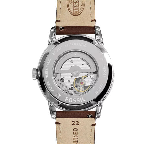 Fossil Townsman Black Dial & Brown Leather Strap Watch for Men - view 2