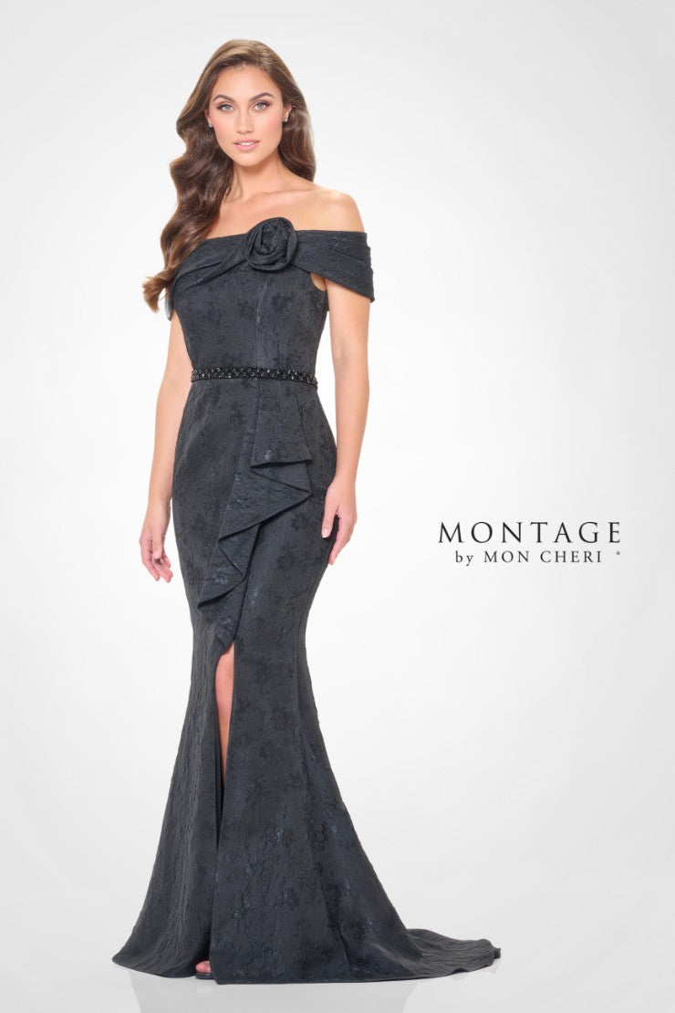 Montage M910 Lone Beaded Evening Formal Dress - view 7
