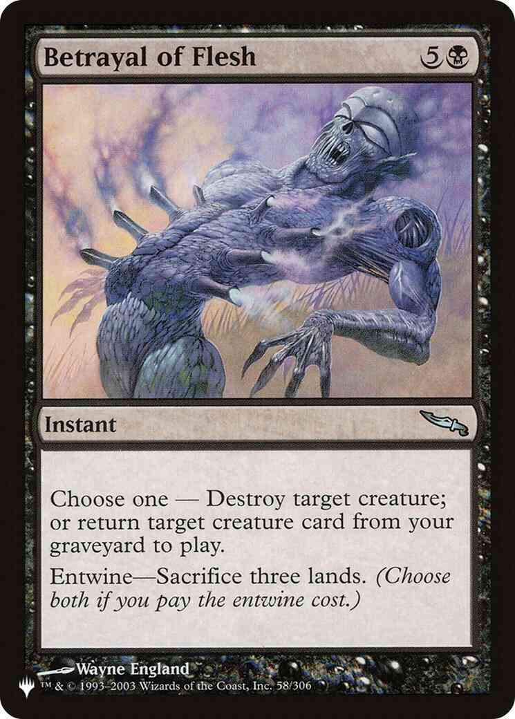 Magic Betrayal of Flesh [MRD-58] [The List] [Non-Foil]