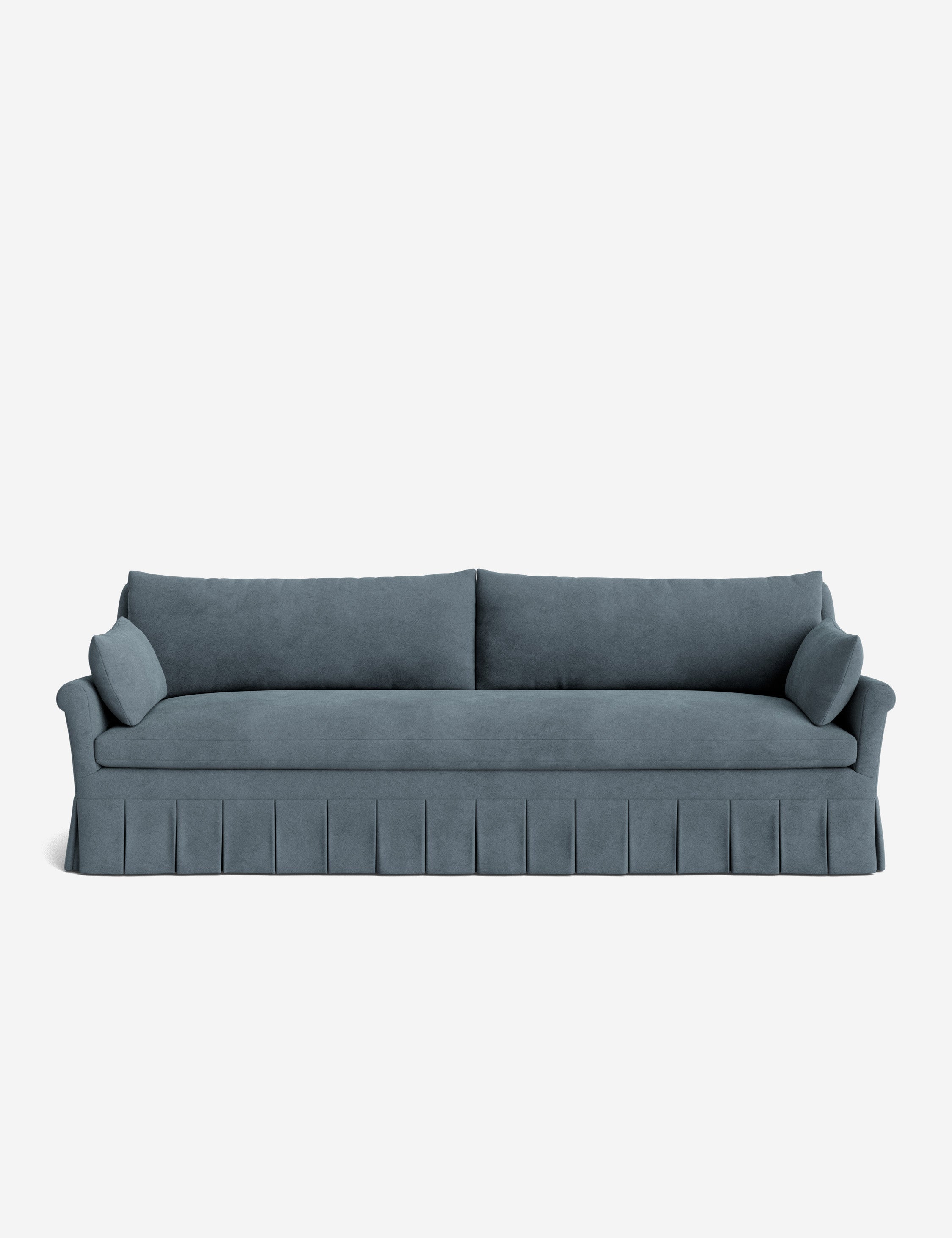 Lulu and Georgia Portola Rolled Arm Pleated Sofa - view 36