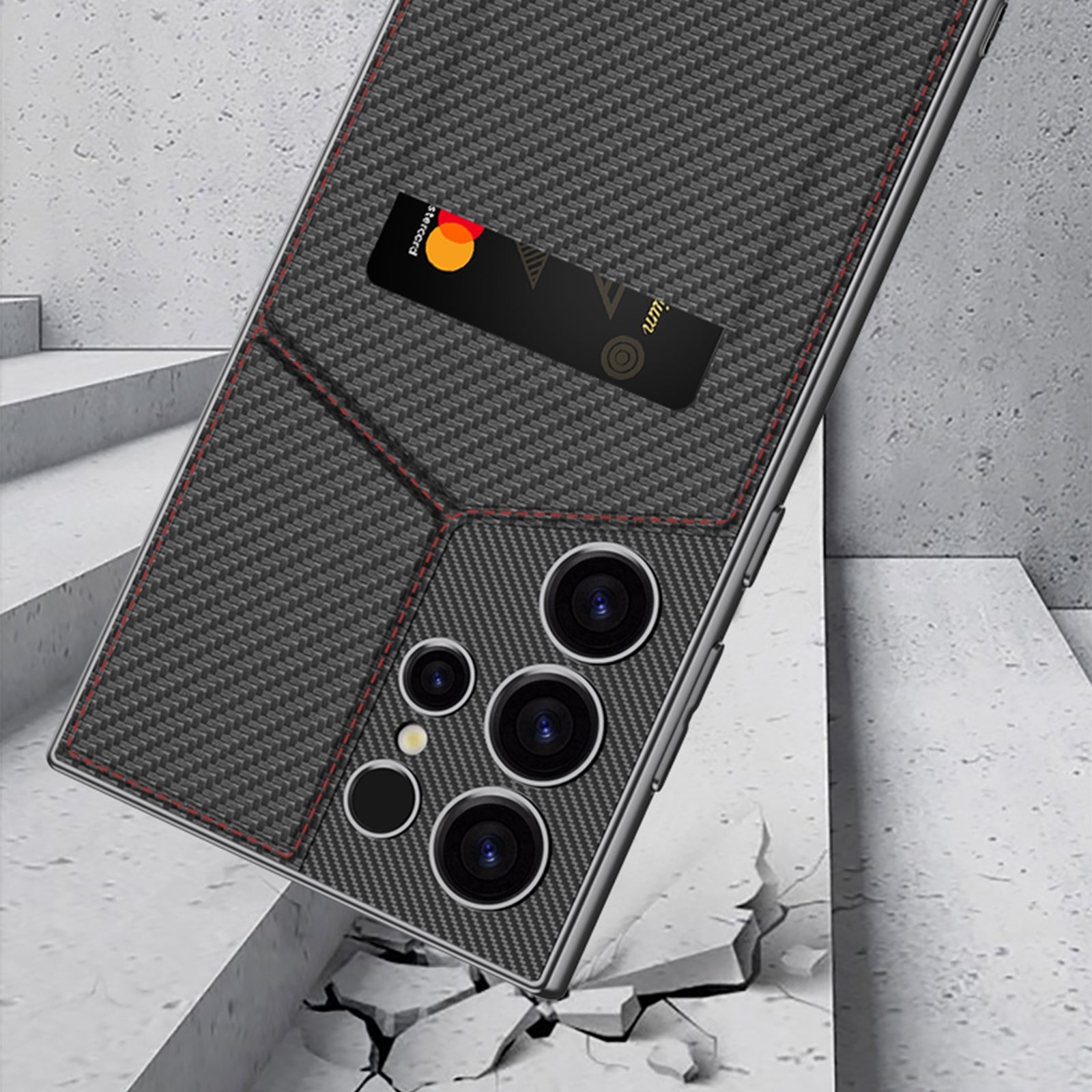 Million Cases Luxury Magnetic Bracket Card Holder Case - Samsung - view 7