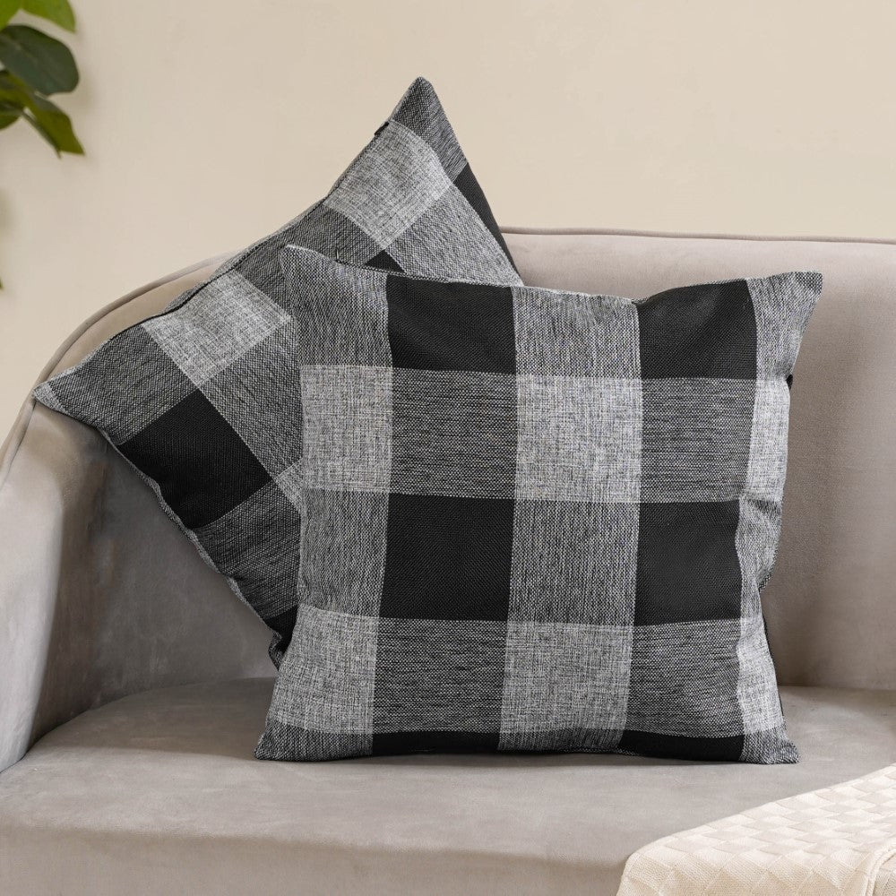 Nestasia Checked Cushion Cover Set of 2 - view 6