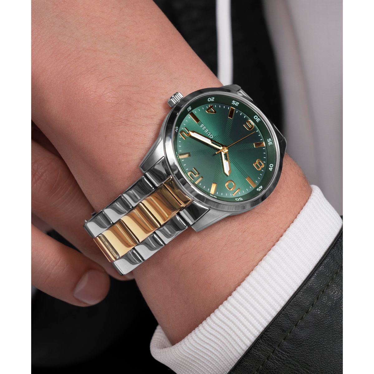 Guess Sport Men Quartz Green Dial Analog Stainless Steel Watch GW0804G4 - view 6