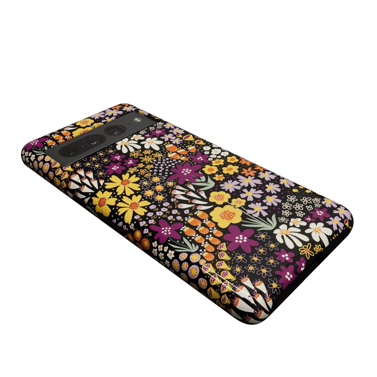 Casetry Falling for You | Plum Floral Google Pixel Case - view 11