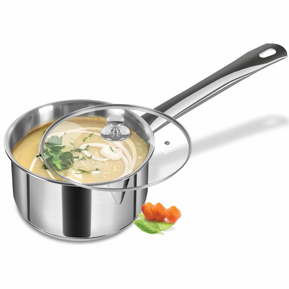 Sauce Pan With Lid - Triply (Milton Procook) – Steel - view 3