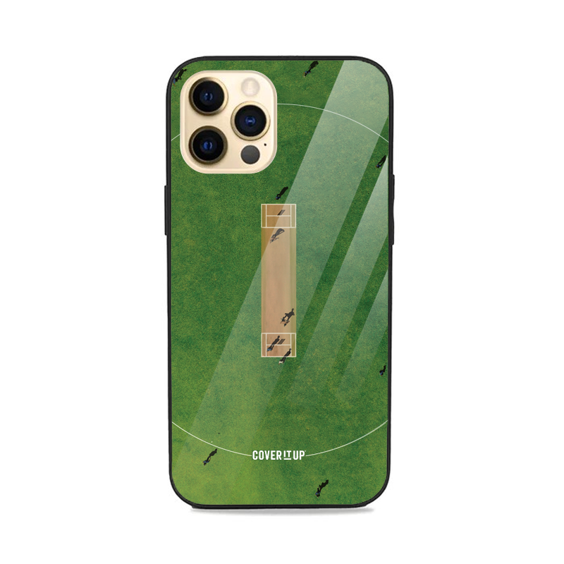Design Phone Cases Cricket Pitch Glass Case - view 7