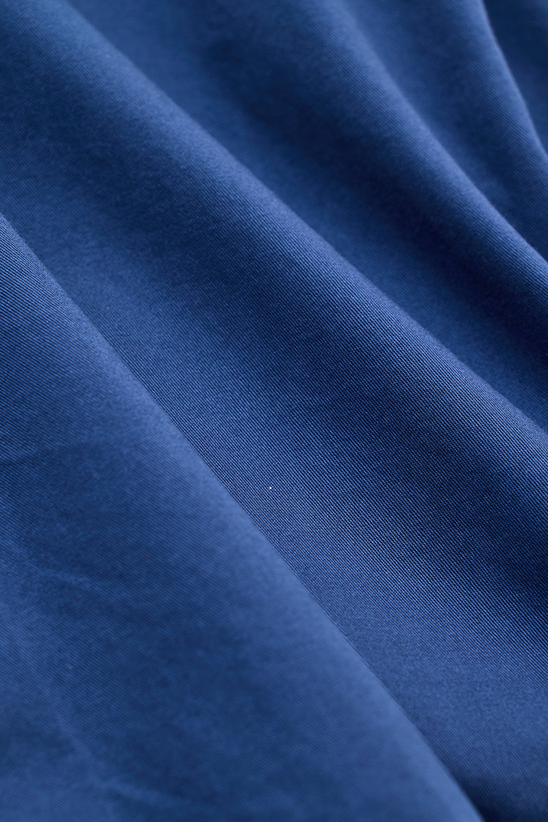 SNITCH Blue Solid Double Pocket Overshirt - view 9