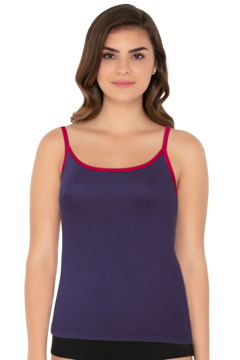 Amante Cotton Camisole - Ink-Cerise