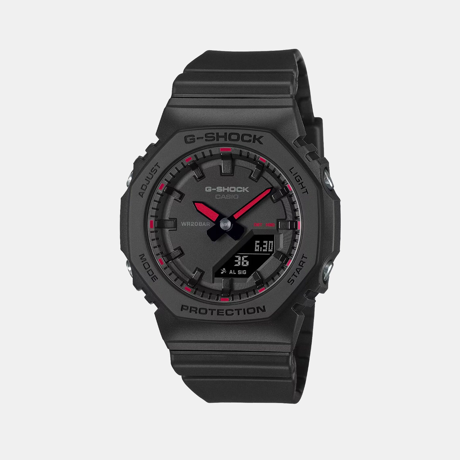 Casio G-Shock Women Quartz Black Dial Analog-Digital Resin Watch GMA-P2100SA-1A1 G1718