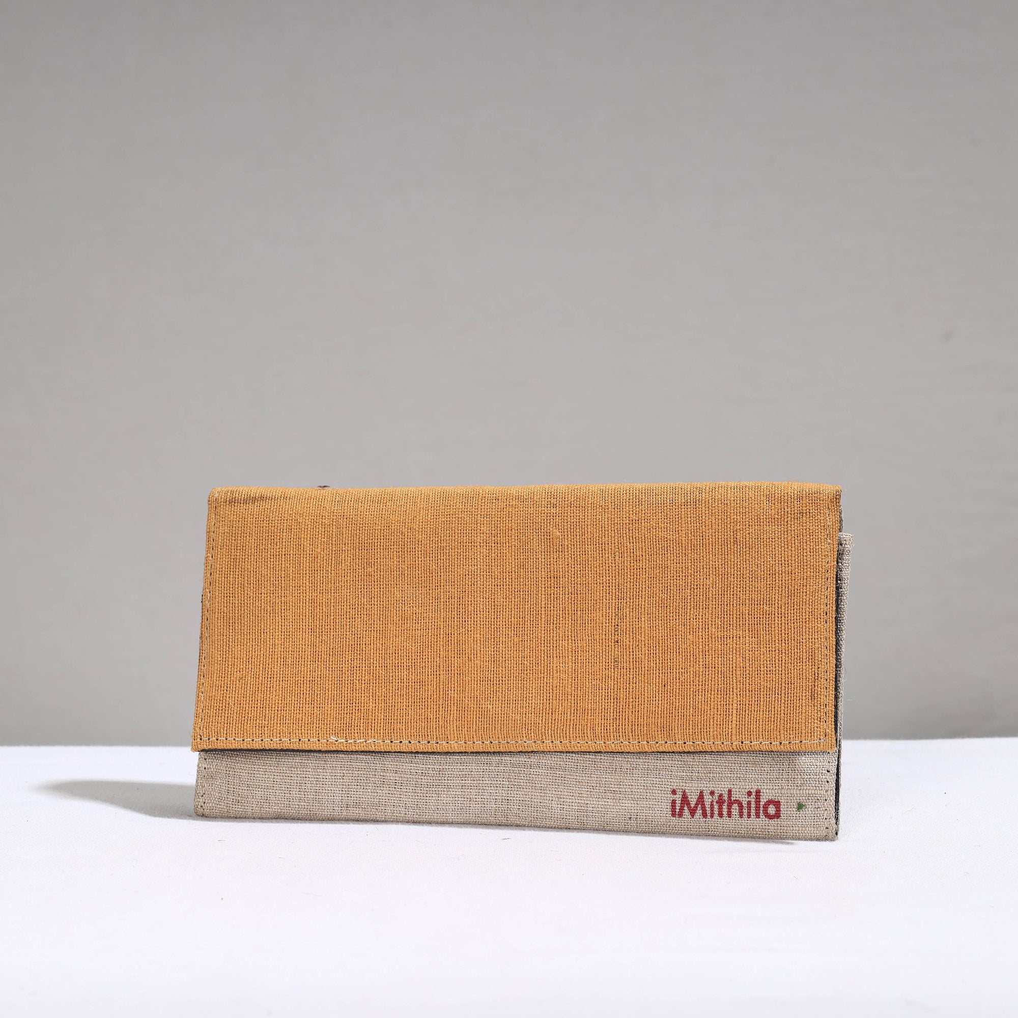 ITOKRI CRAFTS INITIATIVE Brown - Madhubani Handpainted Jute Cotton Clutch