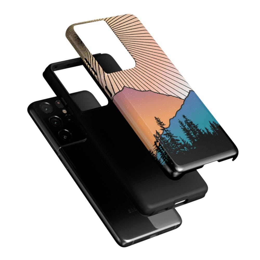 Casetry Golden Hour | Mountain Sunset Samsung Case - view 30