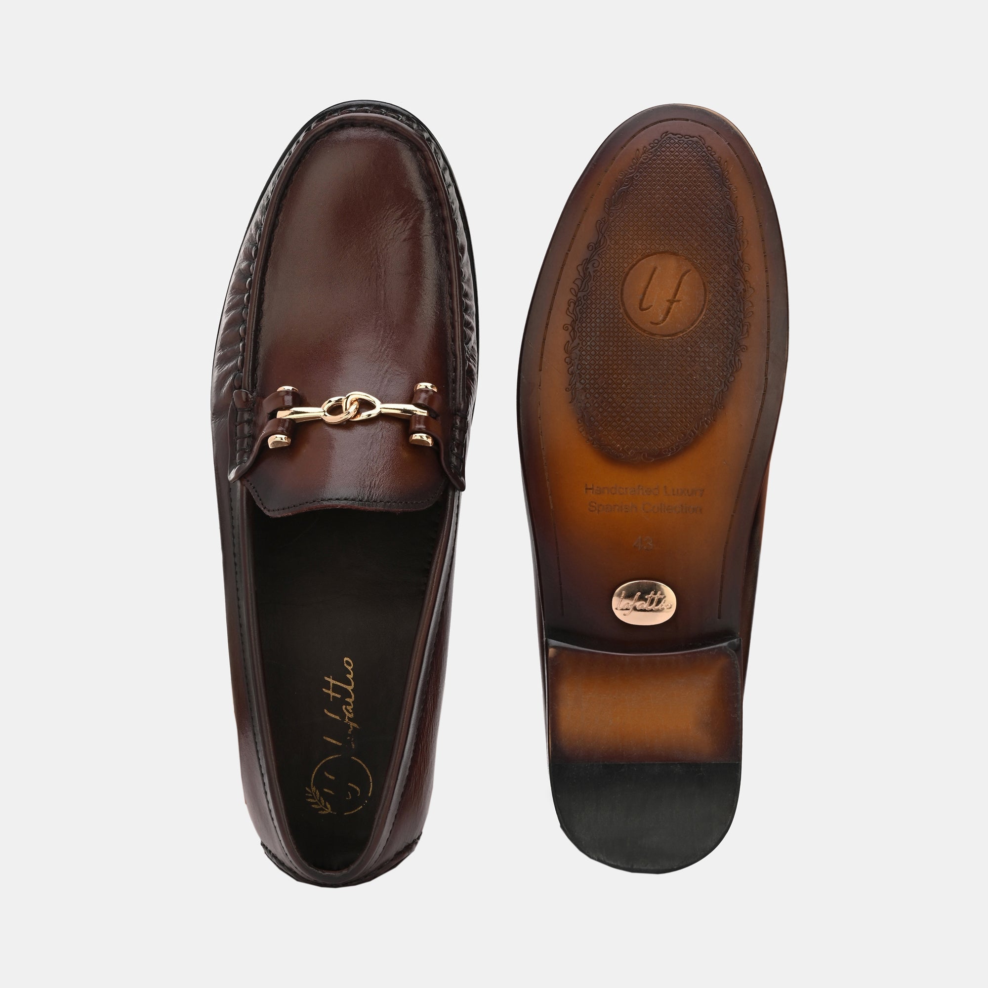 Brown Buckled Loafers by Lafattio - view 2