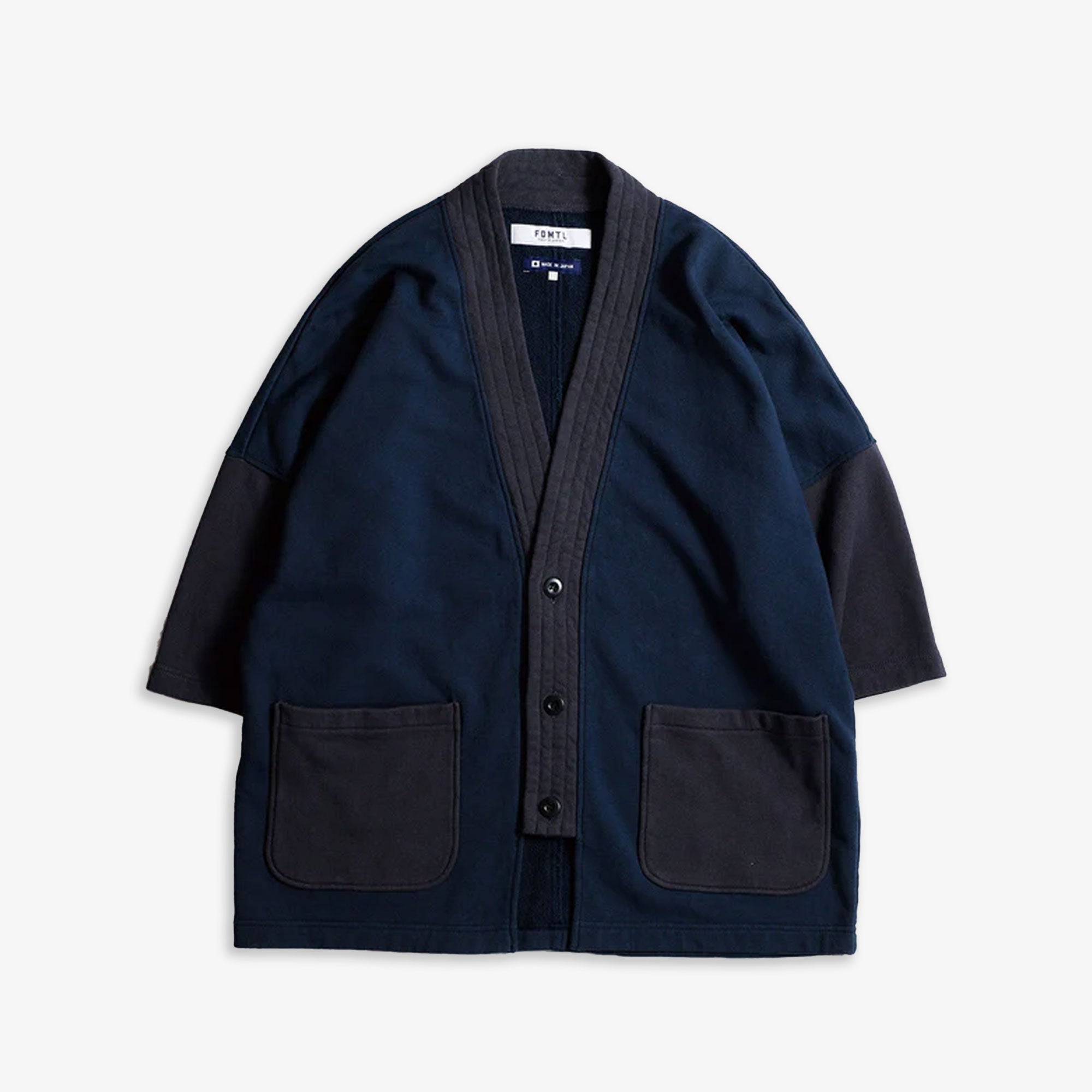 Sweat s s – Fdmtl | Sweat S/s Cardigan { Navy
