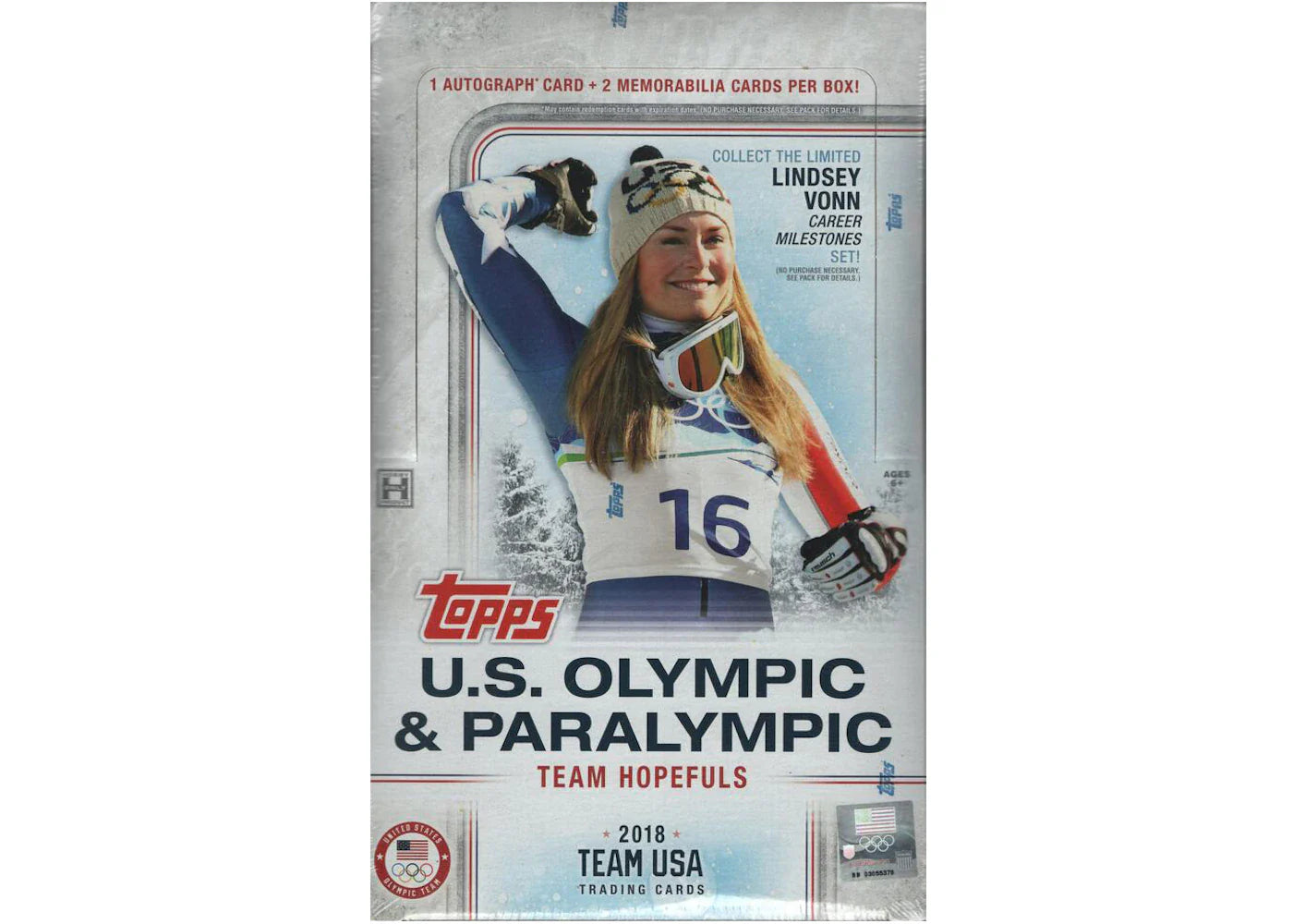 Usa olympic paralympic – 2018 Topps USA Olympic & Paralympic Hopefuls Hobby Box