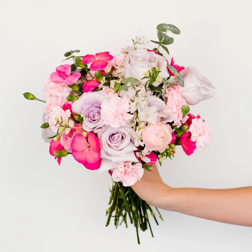 FiftyFlowers Dreamy Pink Garden Bouquet Bar Flower Kit
