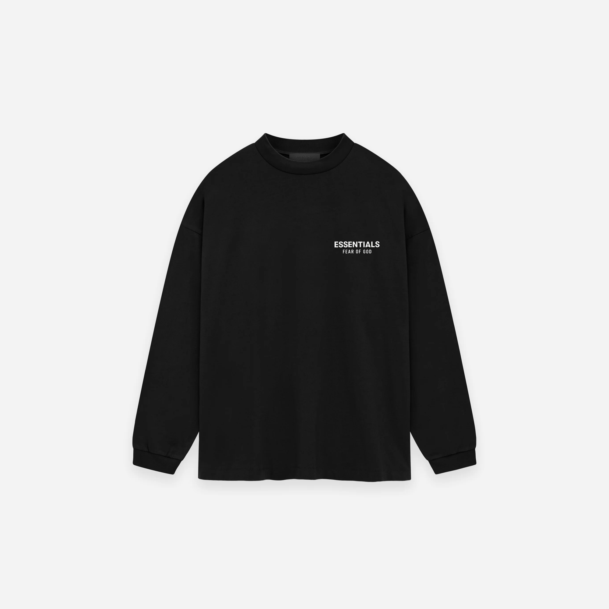 Fear Of God Essentials SS25 Jersey Long Sleeve T-Shirt Black