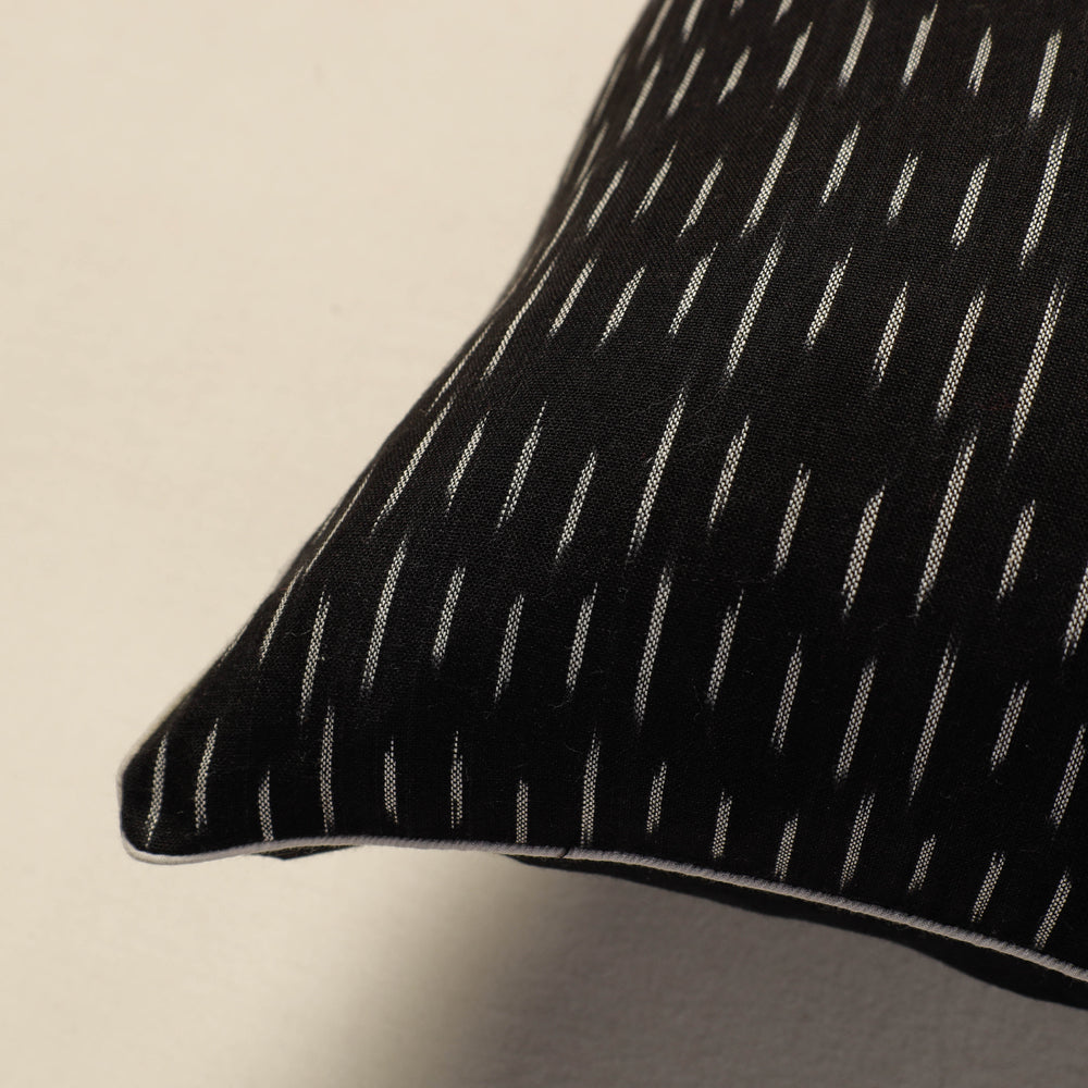 SOUTH KARGHA Black - Pochampally Ikat Cotton Cushion Cover (16 x 16 in) - view 2